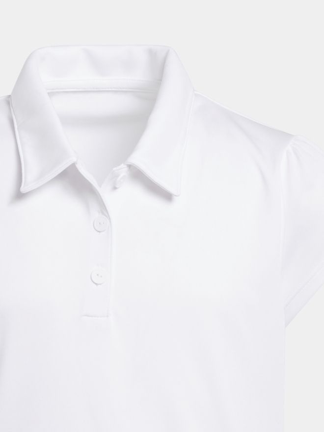 adidas Dívčí polokošile PERF s krátkým rukávem bílá