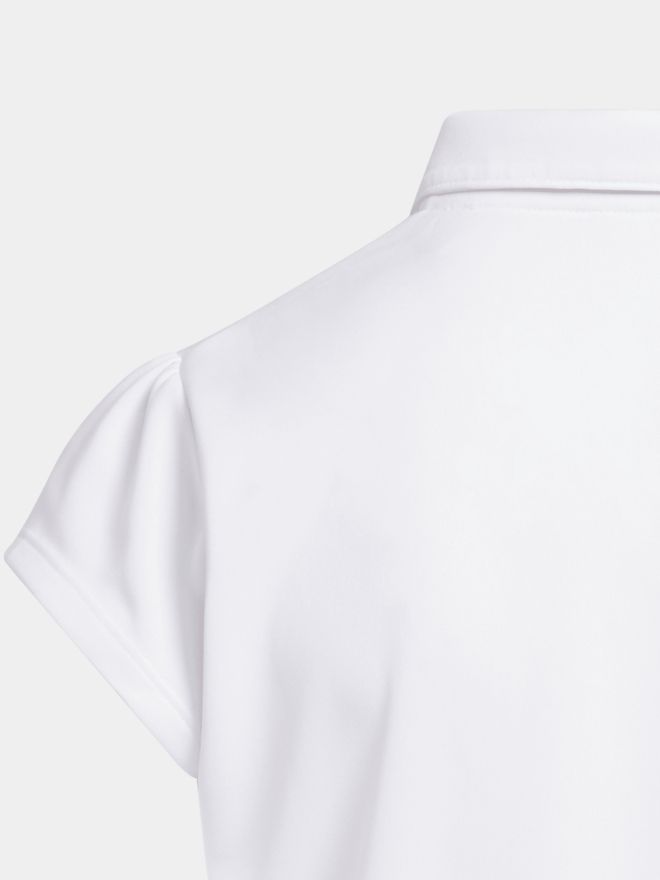 adidas Dívčí polokošile PERF s krátkým rukávem bílá