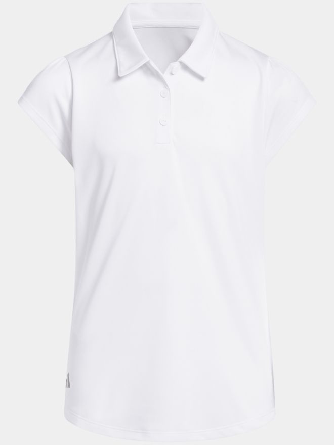 adidas Dívčí polokošile PERF s krátkým rukávem bílá