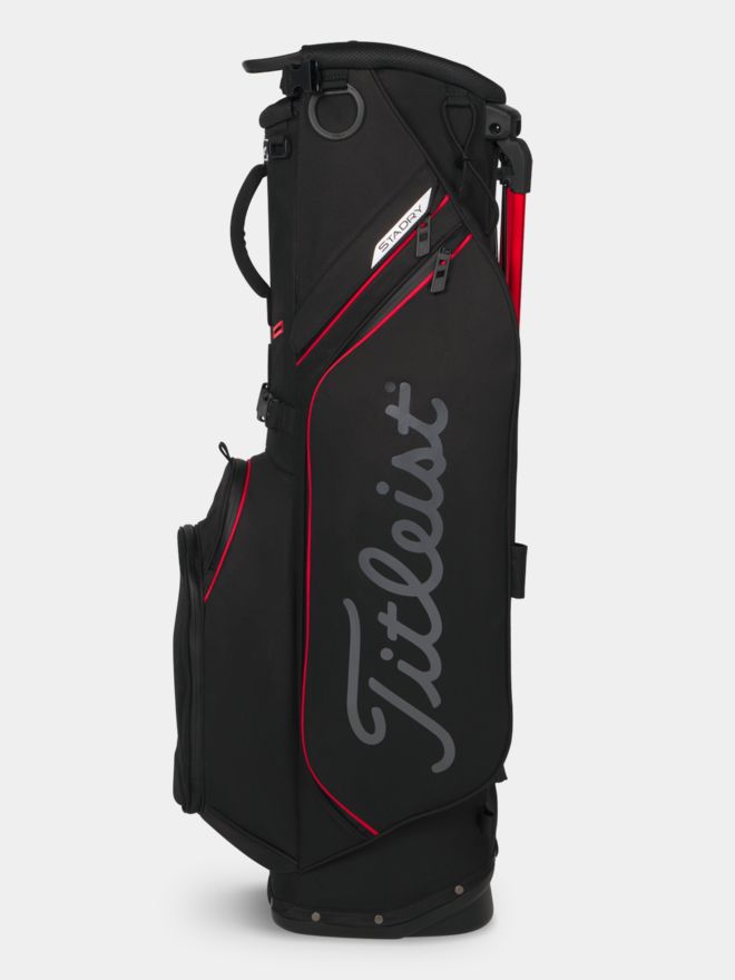 Titleist Players S4 StaDry Standbag schwarz-rot