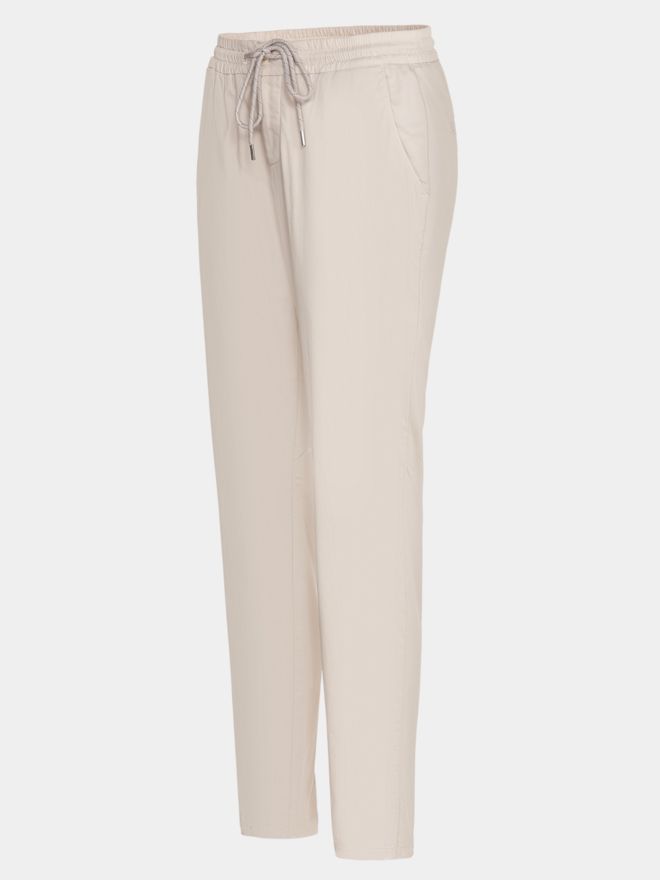 Alberto CLARA - Light Cotton Joggpant Hose beige