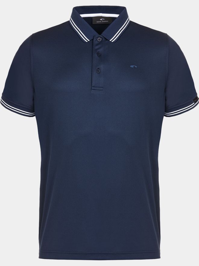 Daniel Springs Anti Odor Funktions Halbarm Polo navy