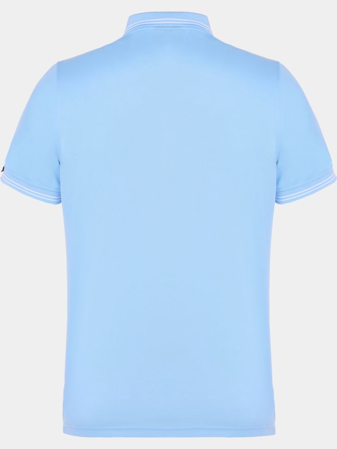 Daniel Springs Anti Odor Funktions Halbarm Polo hellblau