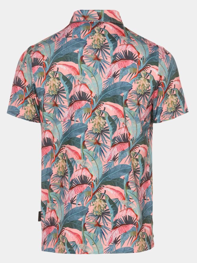 Daniel Springs Druck Funktions Halbarm Polo grün