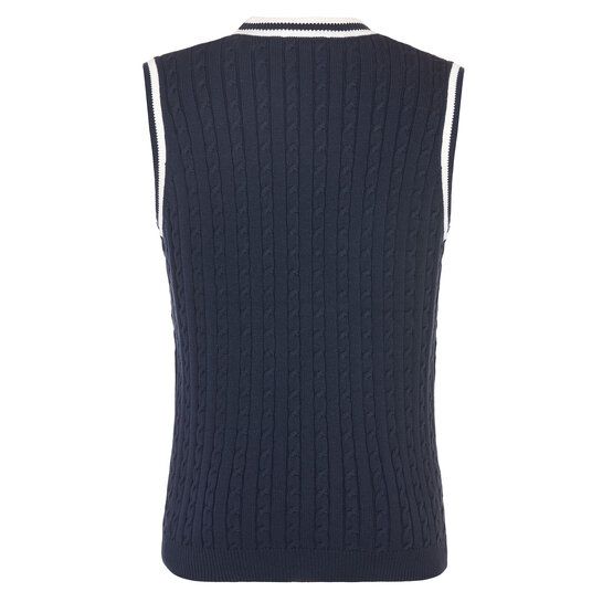 Daniel Springs Zopf- Pullunder Strick navy