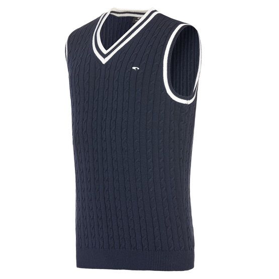 Daniel Springs Zopf- Pullunder Strick navy