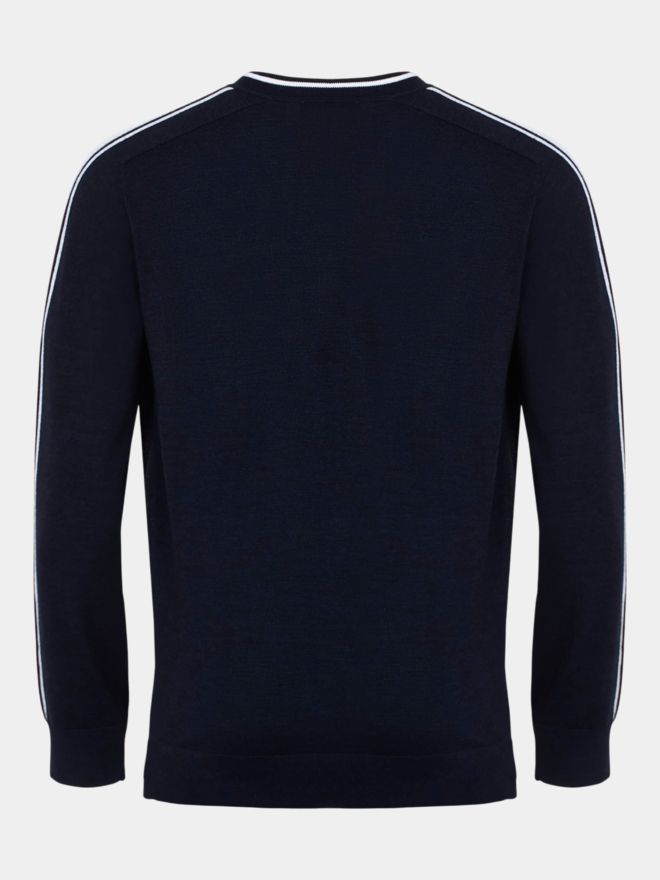 Daniel Springs Merino Extrafein Pullover Strick navy