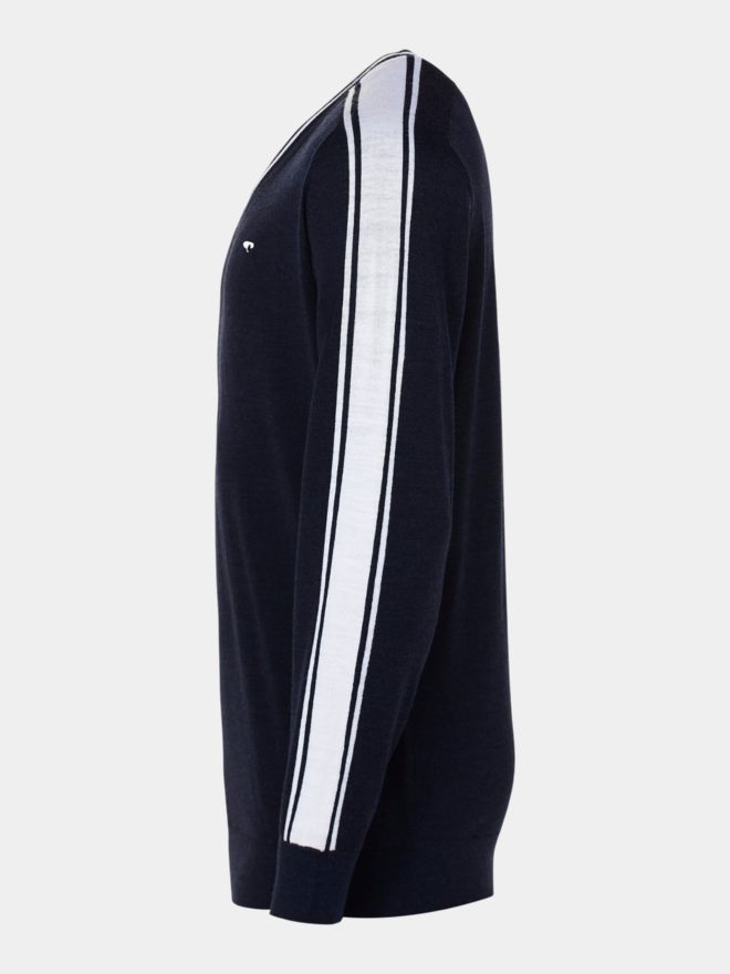 Daniel Springs Merino Extrafein Pullover Strick navy