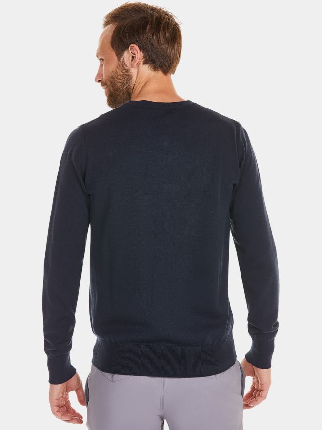 Daniel Springs Pletený svetr Basic námořnictvo