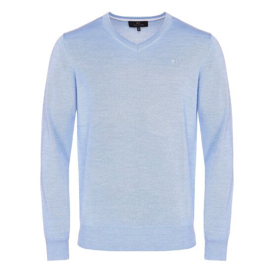 Daniel Springs Pletený svetr Basic světle modrá