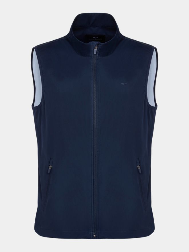 Daniel Springs Lightweight, water-repellent windstopper vest navy