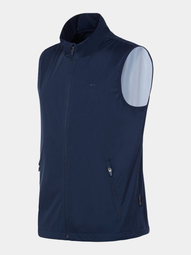 Daniel Springs Lightweight, water-repellent windstopper vest navy