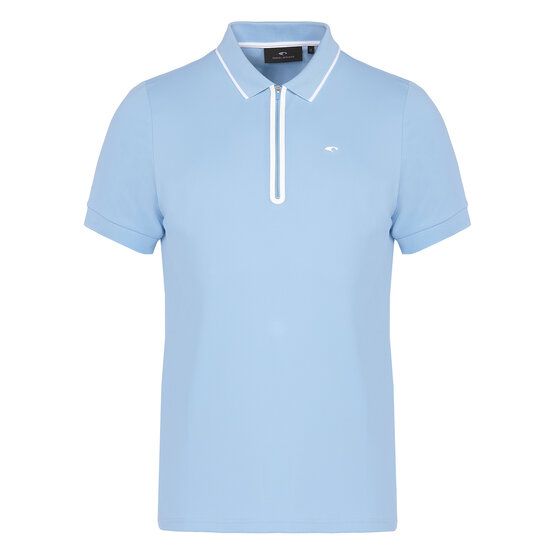 Daniel Springs Funktions Pique Halbarm Polo hellblau