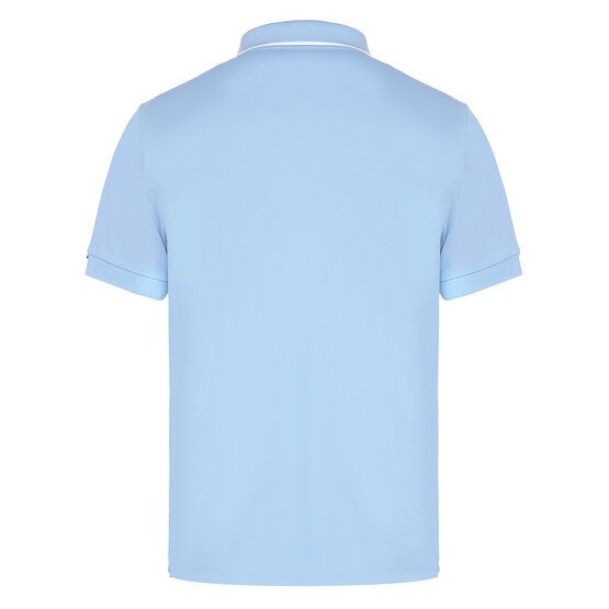Daniel Springs Funktions Pique Halbarm Polo hellblau