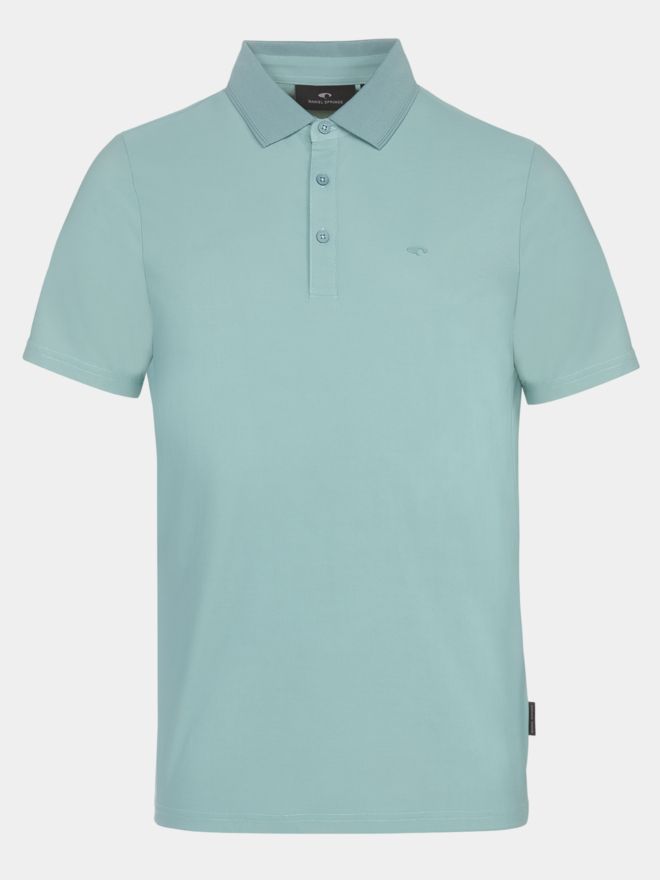Daniel Springs Nylon Pique Halbarm Polo grün