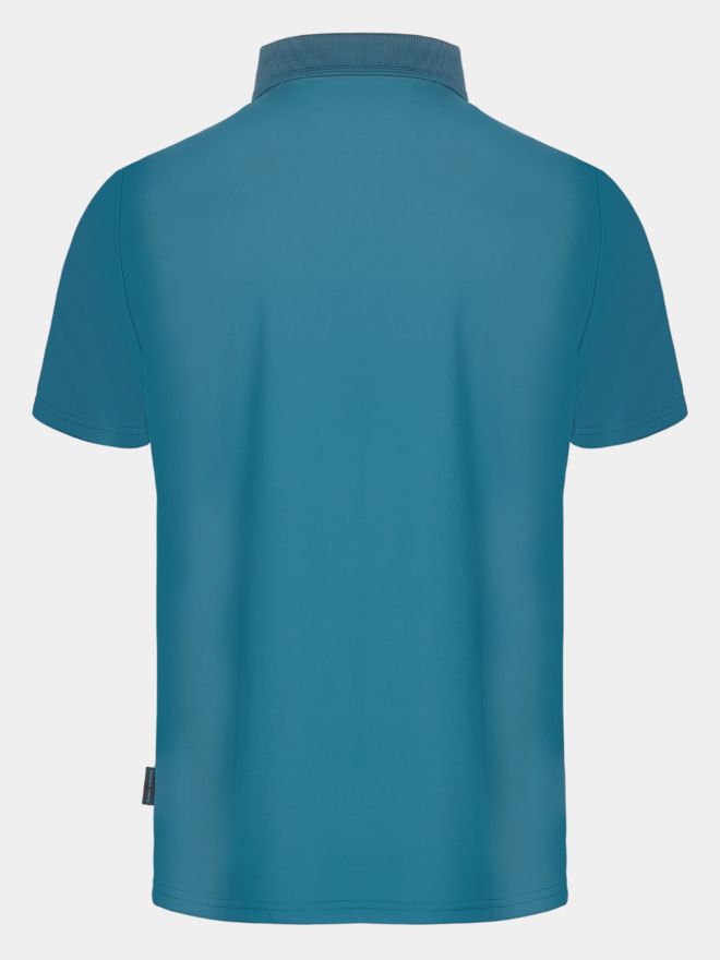 Daniel Springs Nylon Pique Halbarm Polo petrol