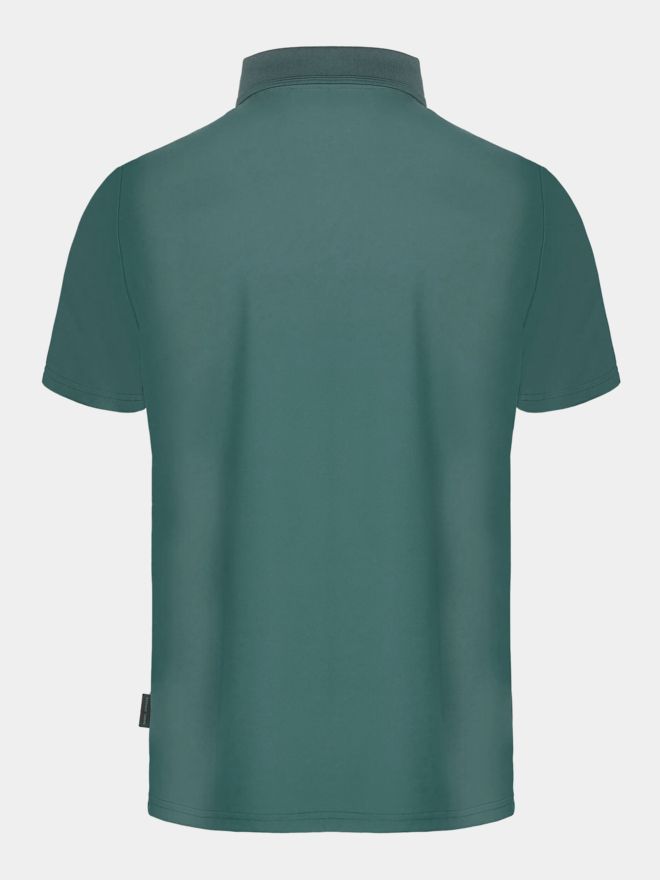 Daniel Springs Nylon Pique Halbarm Polo petrol