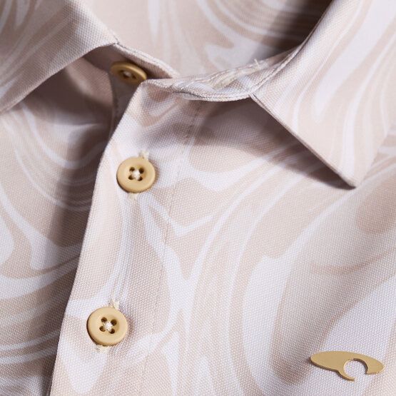 Daniel Springs Funkční polo s krátkým rukávem písek