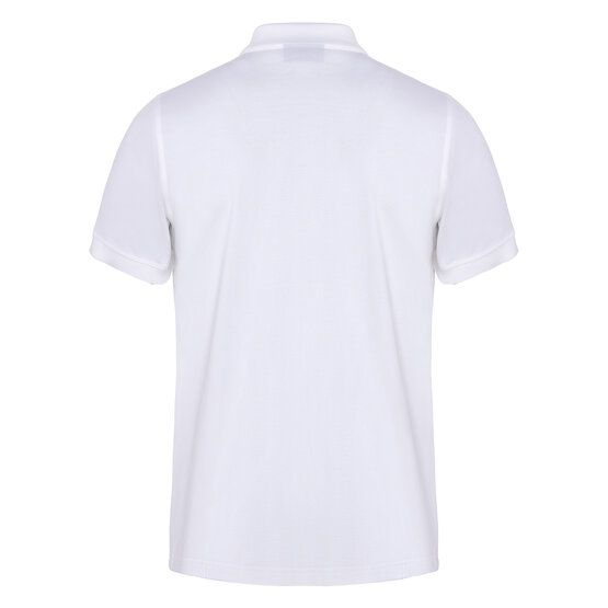 Daniel Springs Baumwoll Pique Halbarm Polo weiß