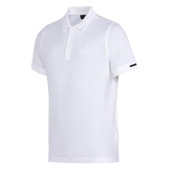 Daniel Springs Baumwoll Pique Halbarm Polo weiß