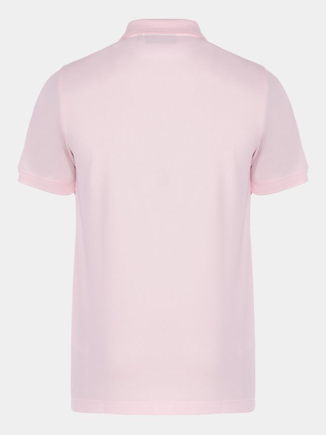 Daniel Springs Baumwoll Pique Halbarm Polo rosa