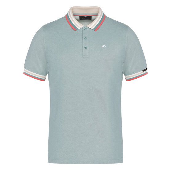 Daniel Springs 2-Tone Pique Halbarm Polo grün