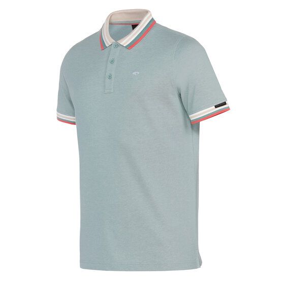 Daniel Springs 2-Tone Pique Halbarm Polo grün