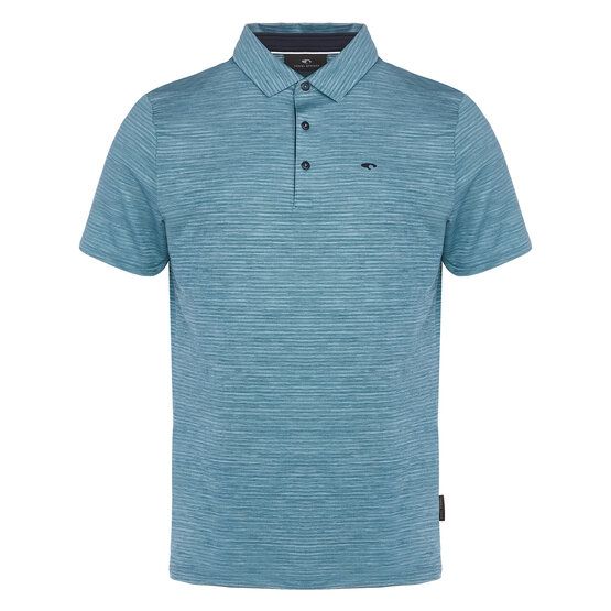 Daniel Springs Melange Funktions Halbarm Polo petrol