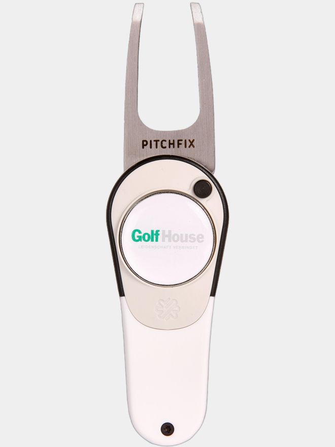 Pitchfix Icon Pitchgabel mit GH-Logo-Ballmarker weiß