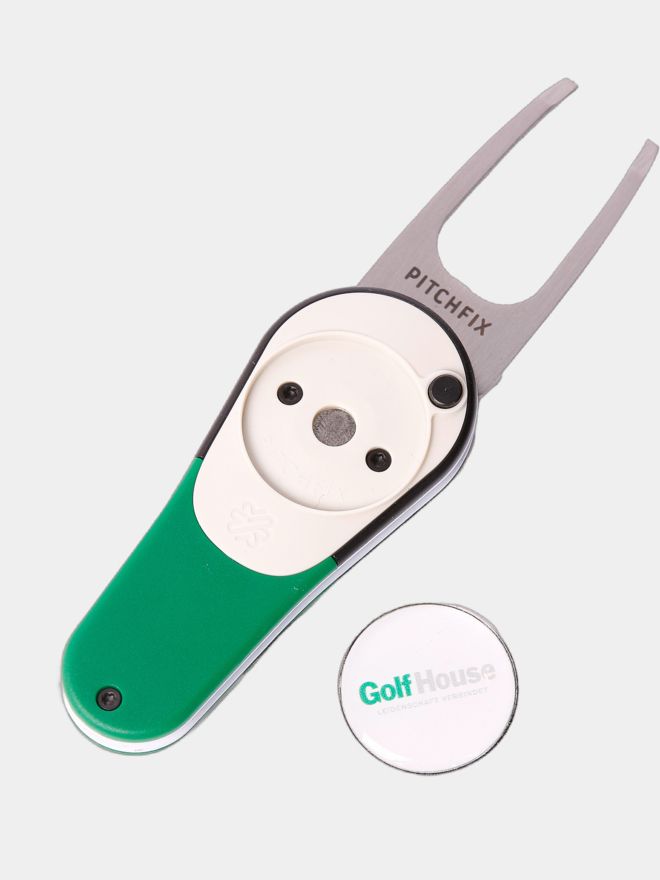 Pitchfix Icon Pitchgabel mit GH-Logo-Ballmarker grün