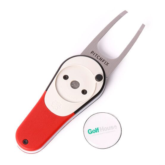 Pitchfix Icon Pitchgabel mit GH-Logo-Ballmarker rot