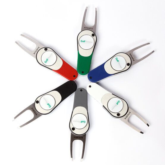 Pitchfix Icon Pitchgabel mit GH-Logo-Ballmarker rot