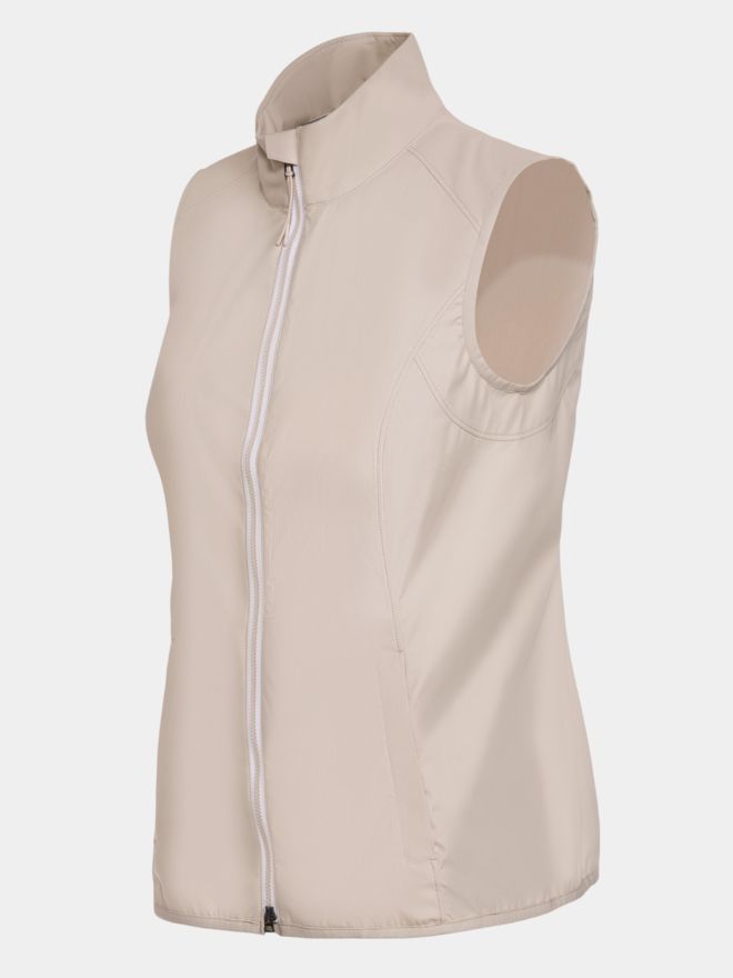 Valiente Leichte, wasserabweisende Windstopp Weste sand