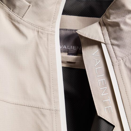 Valiente Wasserdichte, voll verschweisste Regen Jacke sand