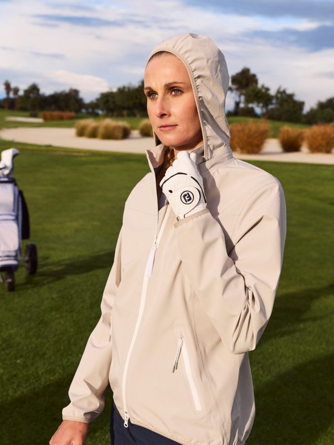 Valiente Wasserdichte, voll verschweisste Regen Jacke sand