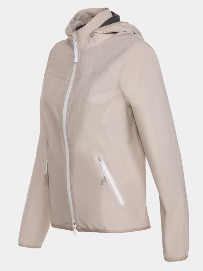 Valiente Wasserdichte, voll verschweisste Regen Jacke sand