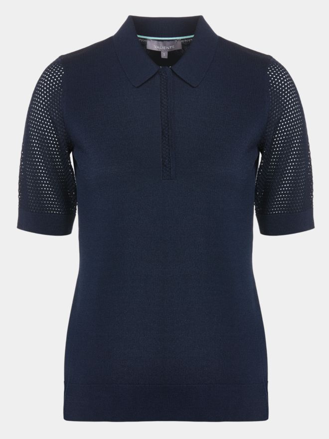 Valiente Pletená polokošile s delším rukávem námořnictvo