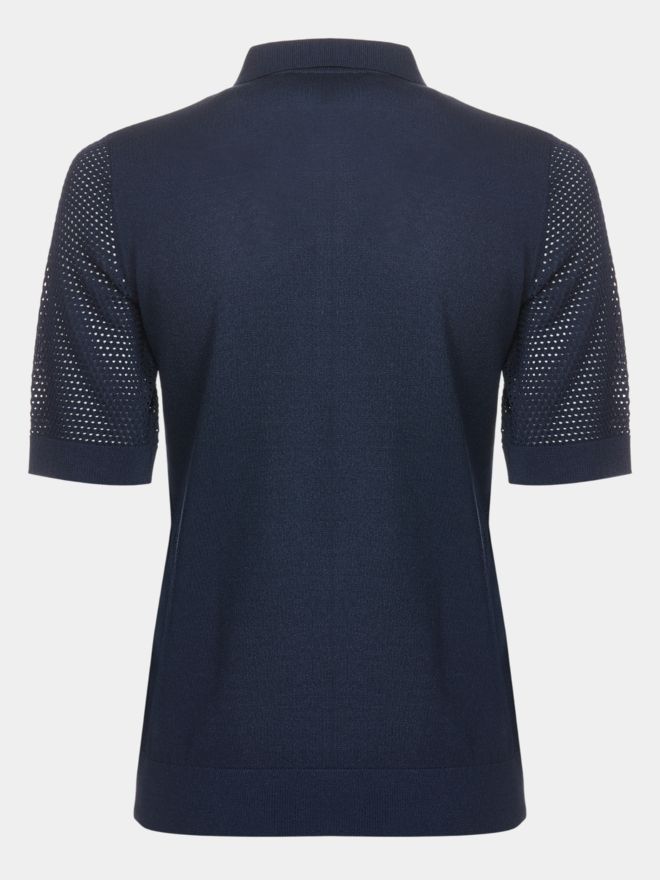 Valiente Pletená polokošile s delším rukávem námořnictvo