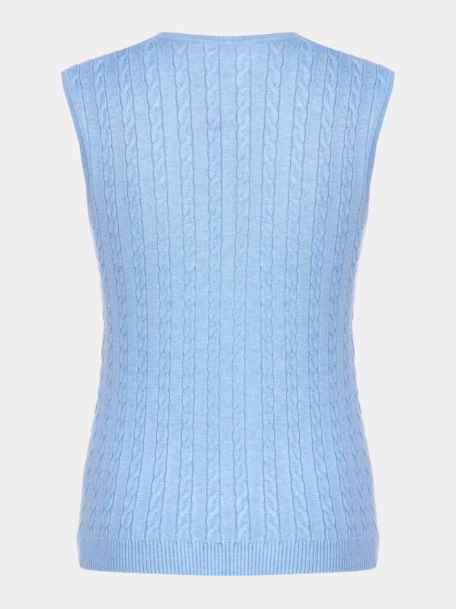 Valiente Pletená vesta světle modrá