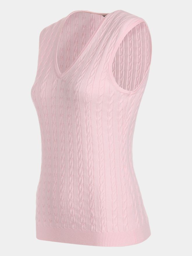 Valiente Pletená vesta růžová