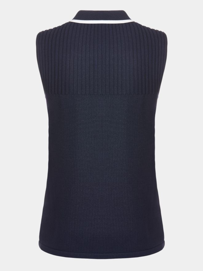 Valiente Strick ohne Arm Polo navy