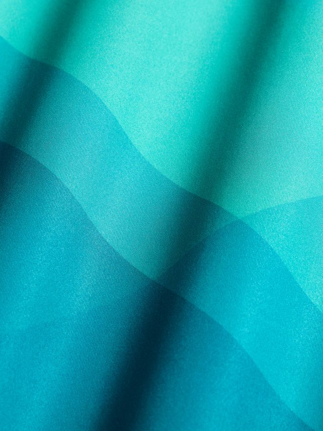 Valiente Gradient Druck Funktions Halbarm Polo grün