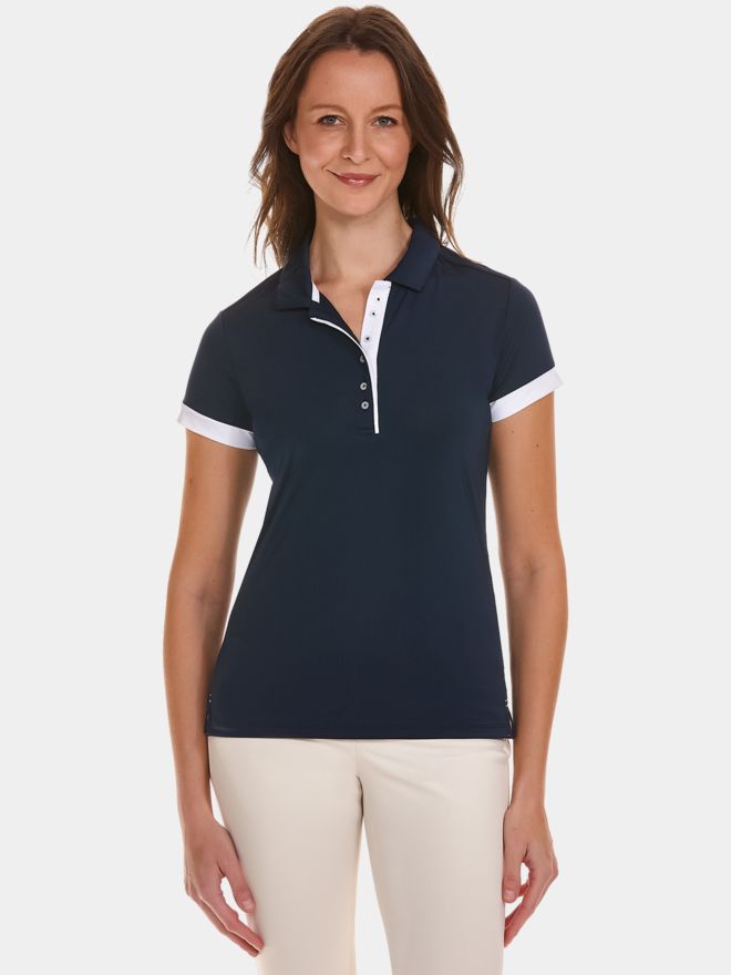 Valiente Funktions Halbarm Polo navy