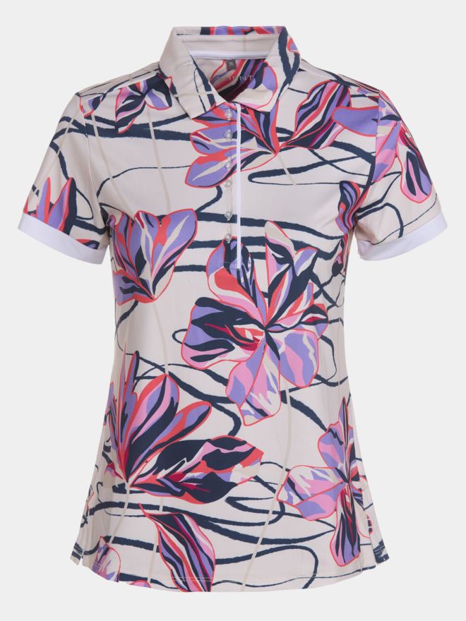 Valiente Druck Funktions Halbarm Polo mehrfarbig