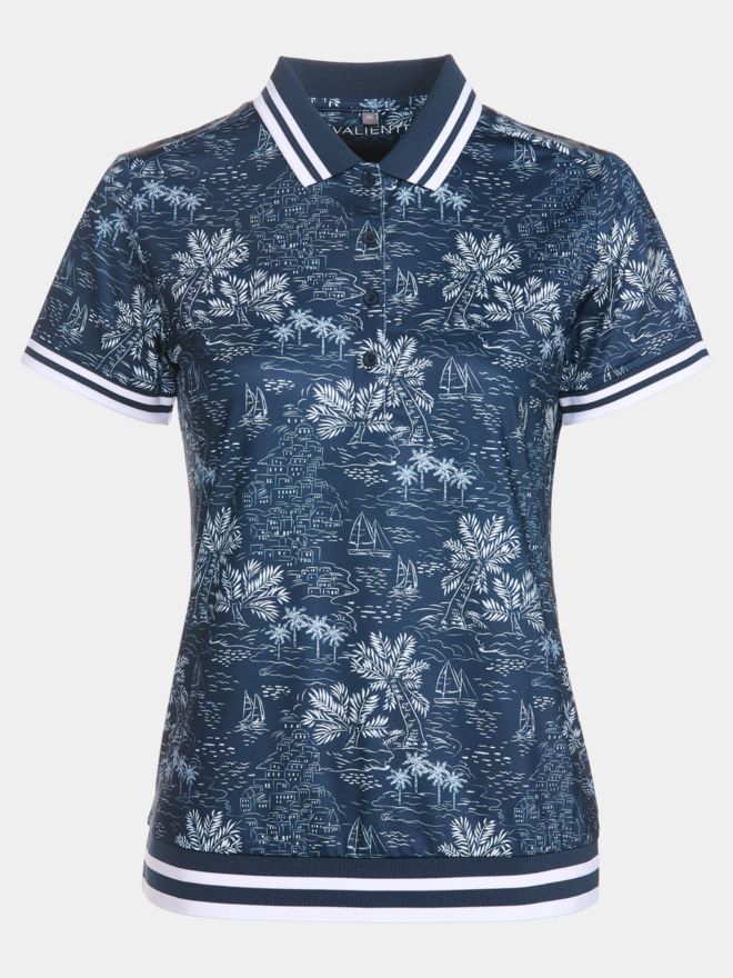 Valiente Halbarm Polo mit Buendchen navy