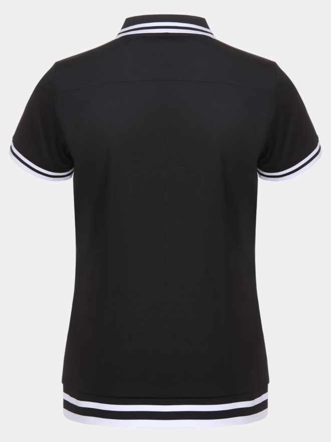 Valiente Halbarm Polo mit Buendchen schwarz