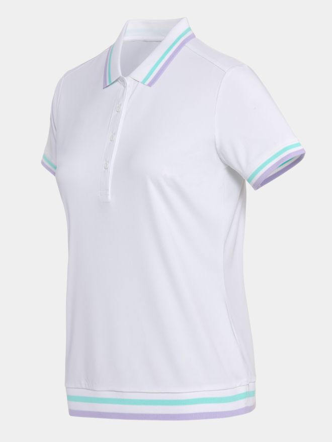 Valiente Halbarm Polo mit Buendchen weiß