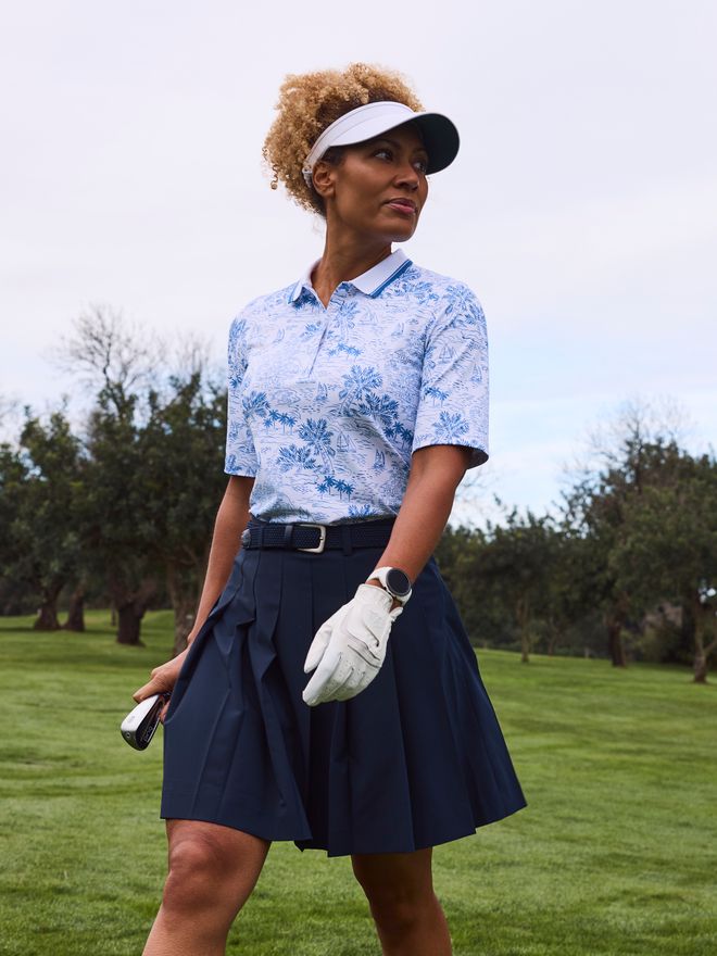 Valiente Pleated long skort Skort navy