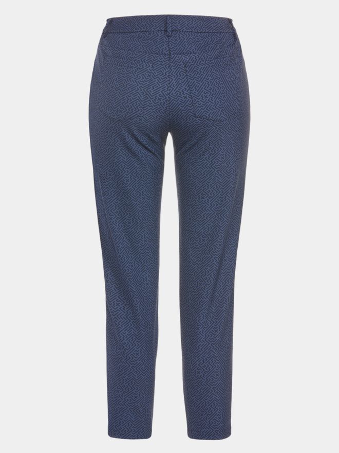 Valiente NAOMI print pants 7/8 pants navy
