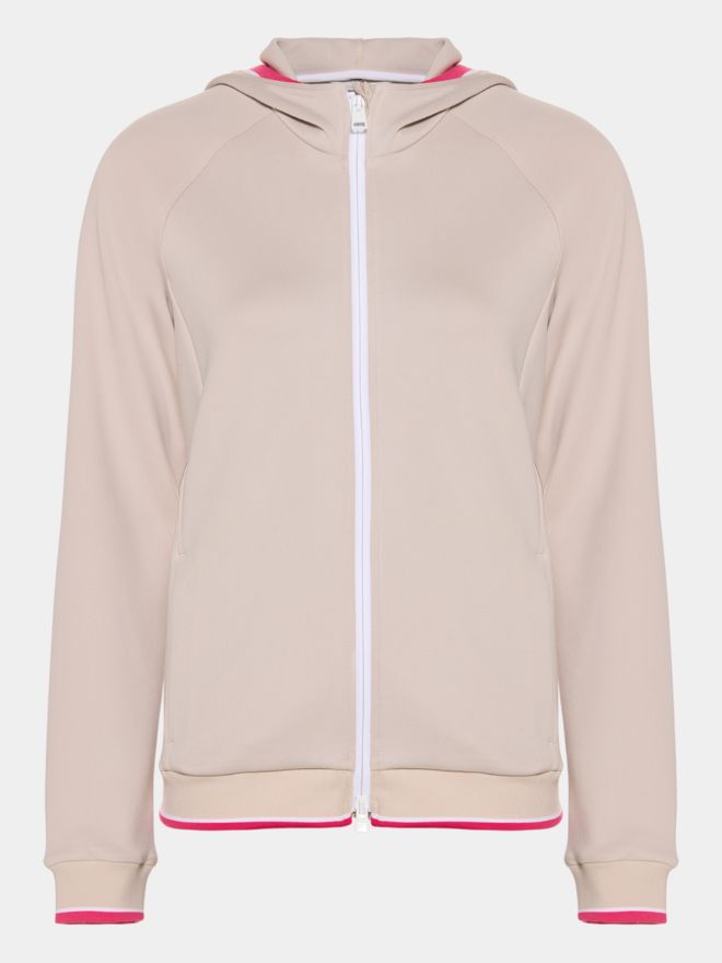 Valiente Hoodie Power Stretch Jacke sand